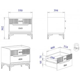 Прикроватная тумба Сиде