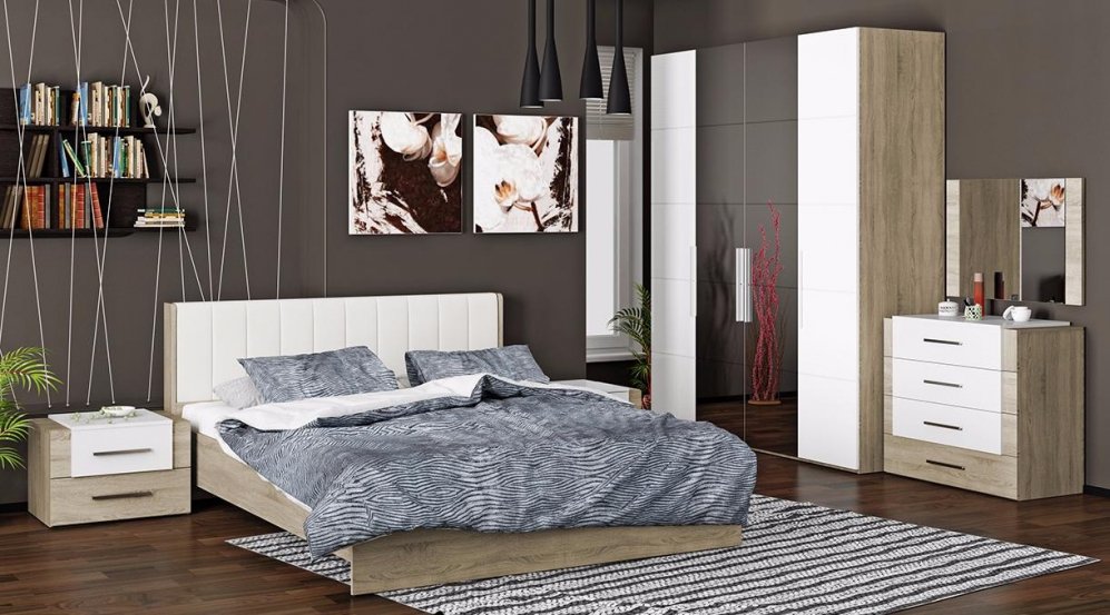 Спальня Ларго Люкс (комплектация 1)