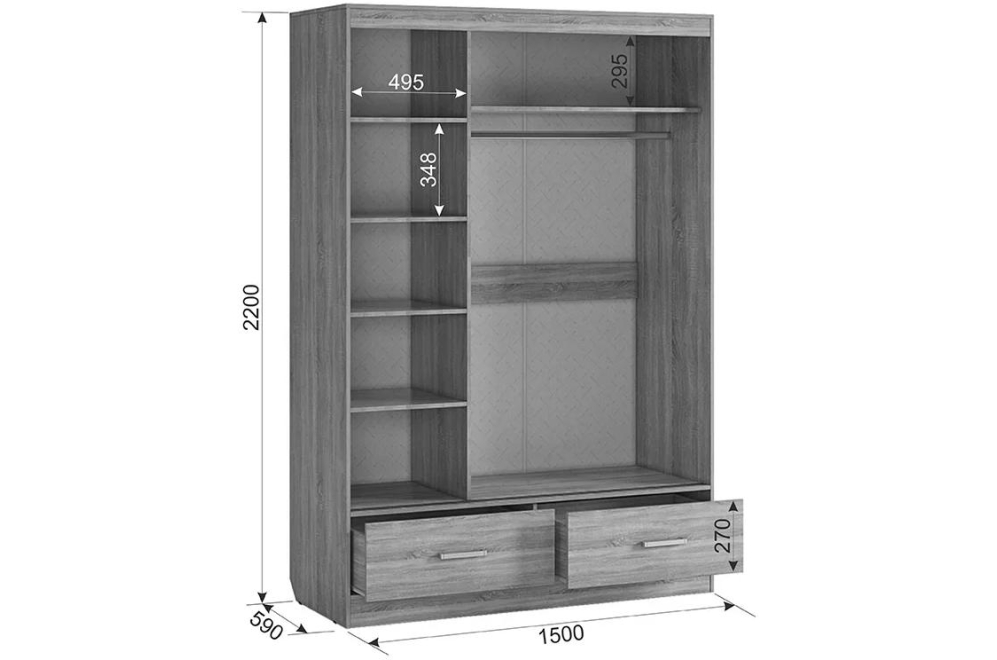 Спальный гарнитур Виктория-1 комплектация 1