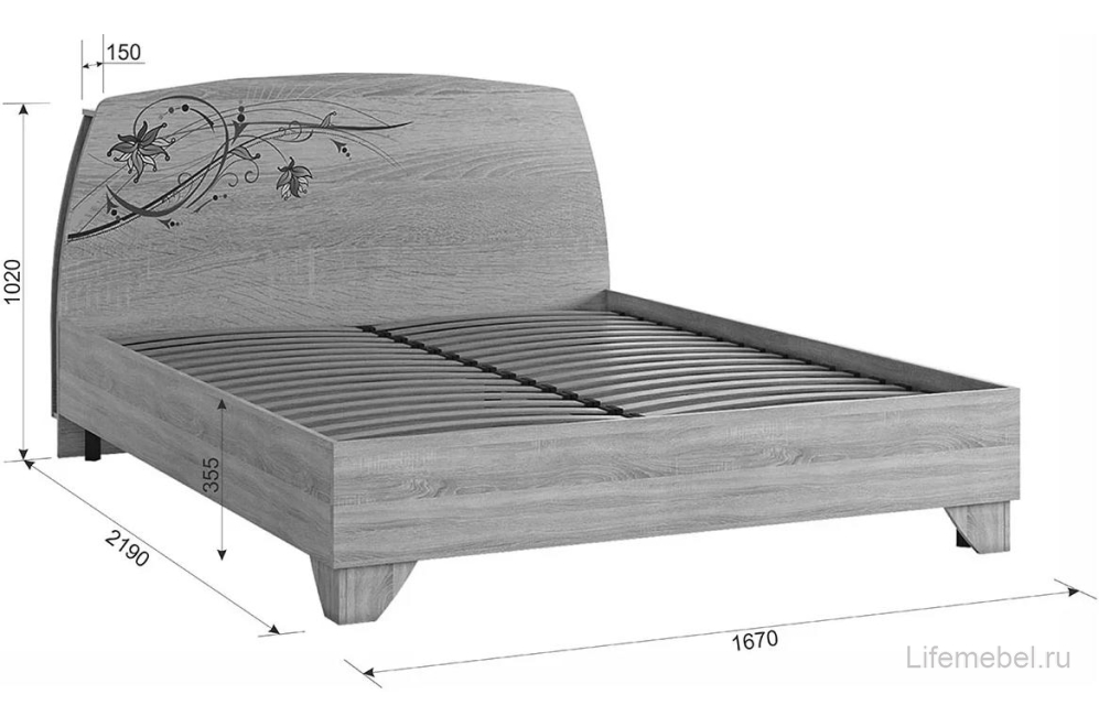 Спальный гарнитур Виктория-1 комплектация 1