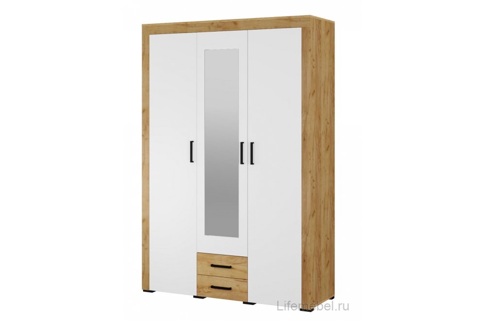 Спальный гарнитур Адель белый / дуб крафт