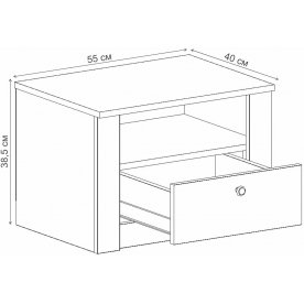 Спальный гарнитур Даллас комплектация 3