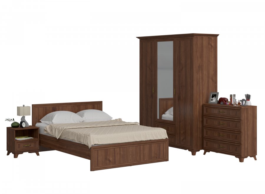 Спальный гарнитур Джассан / Мирелла орех селект комплектация 1