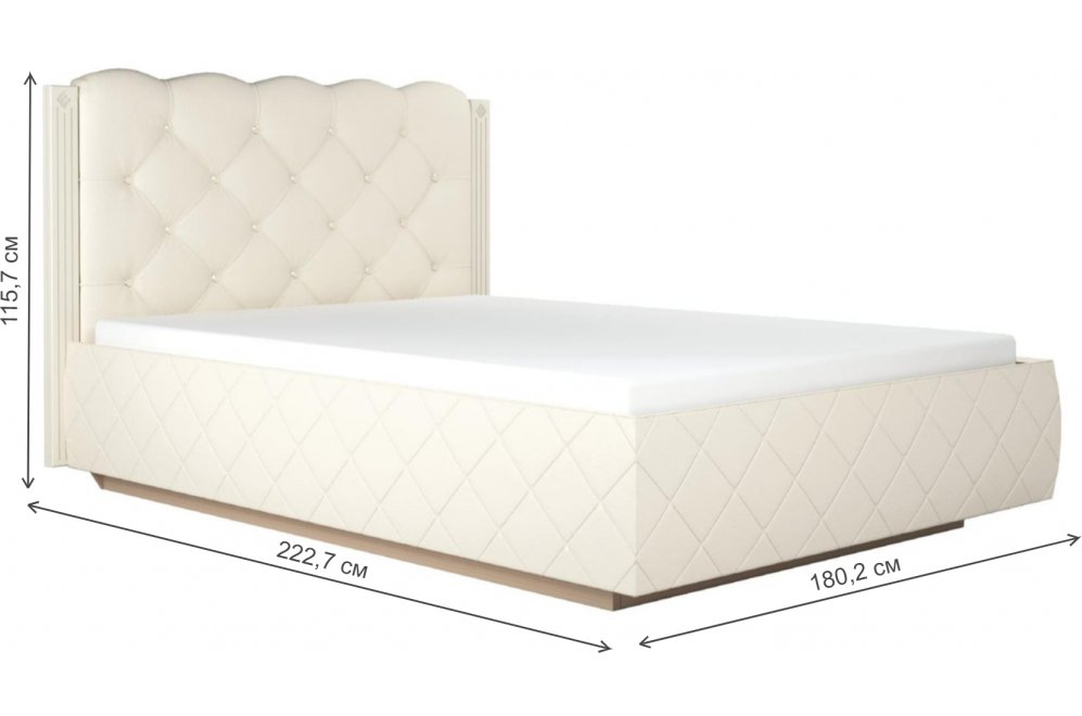 Спальный гарнитур Капелла туя светлая комплектация 1