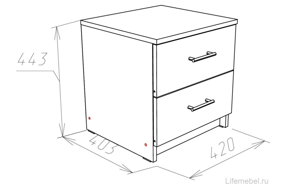 Спальный гарнитур Хай-тек сонома комплектация 1