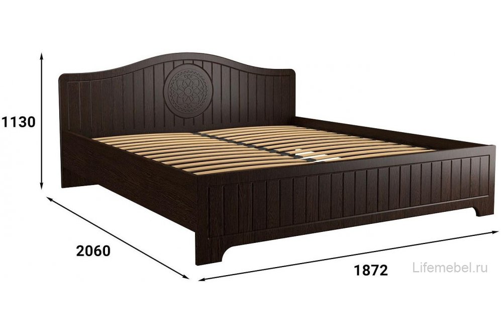 Спальный гарнитур Монблан венге / орех шоколадный комплектация 2