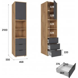 Спальный гарнитур Оптима ОП-108