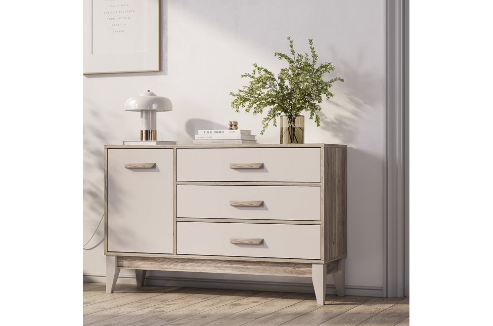 Спальный гарнитур Скандика дуб смоки