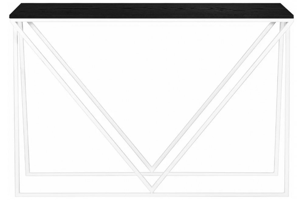 Консольный столик Akur Loft Budapest белый / декор черный