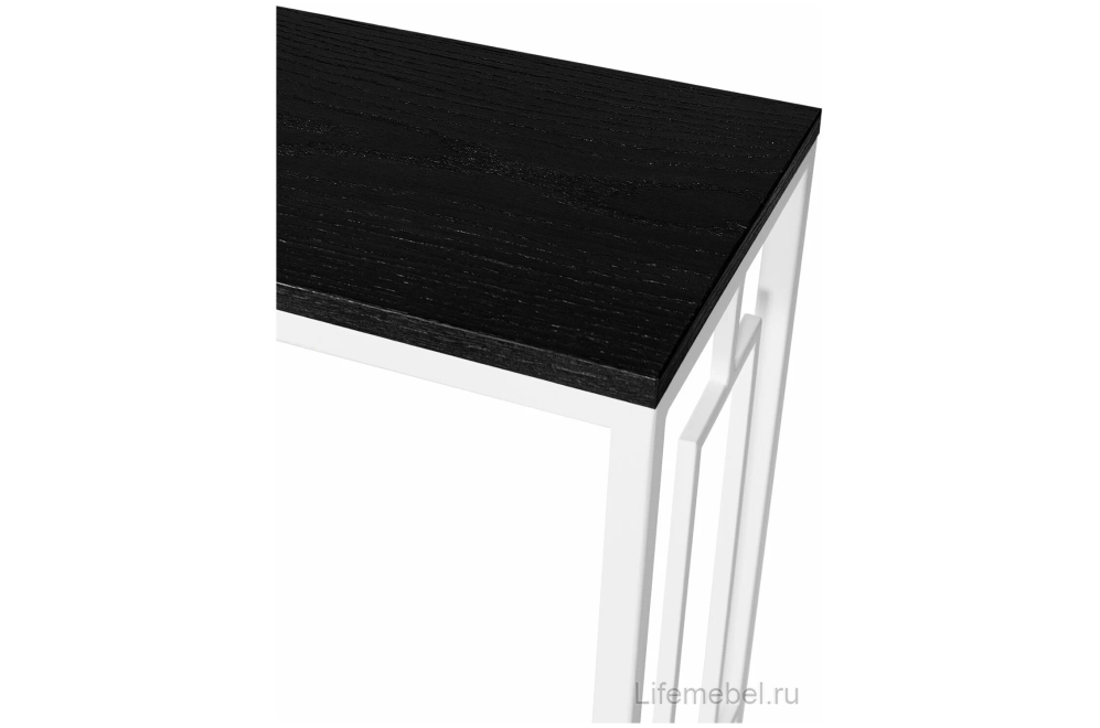 Консольный столик Akur Loft Dublin белый / декор черный