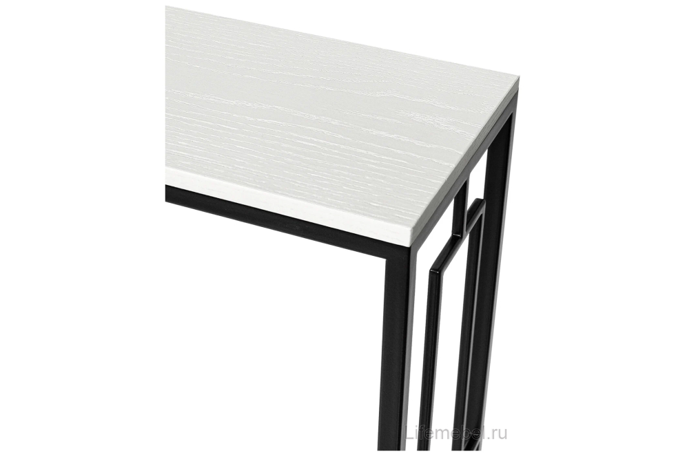 Консольный столик Akur Loft Dublin черный / декор белый