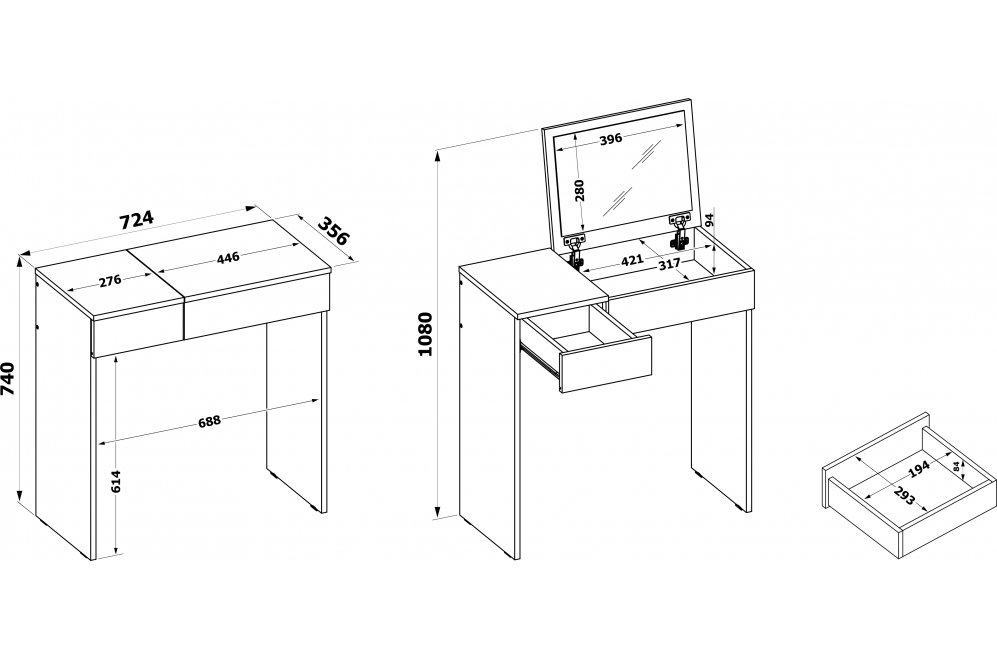 Стол раскладной СП-22 бетон
