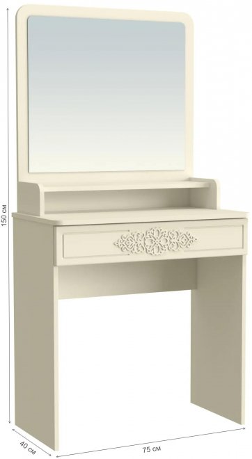 Туалетный столик Ассоль Лайт ТСН-1 ваниль