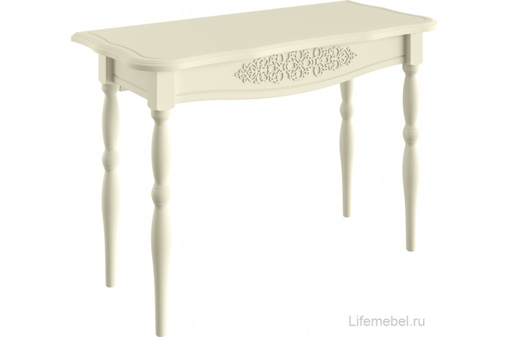 Туалетный столик Ассоль плюс АС-3638 ваниль с зеркалом (К)