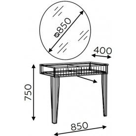 Туалетный столик Беатрис модель 5