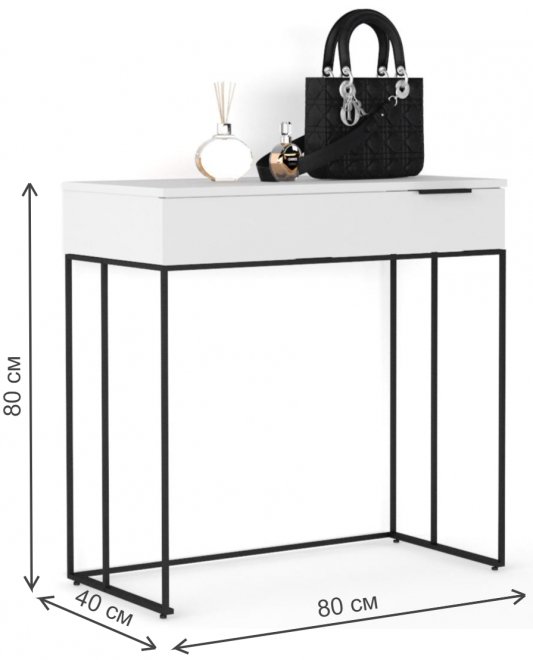 Туалетный столик City 80 белая