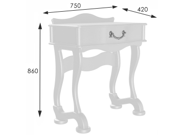 Туалетный столик Джульетта