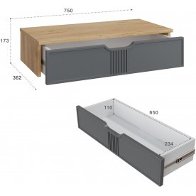 Туалетный столик Эмилия комплектация 1