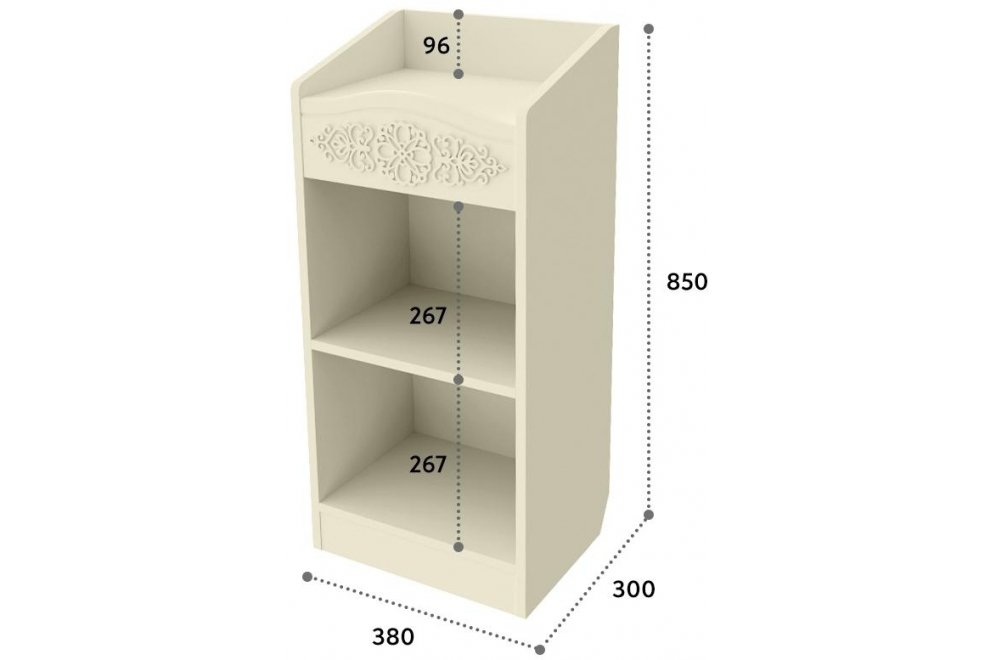 Туалетный столик Ассоль плюс АС-6602 ваниль