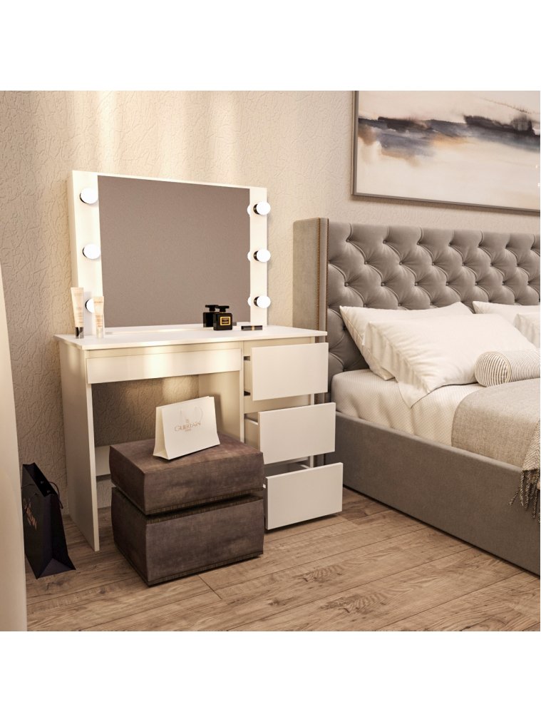 Туалетный столик Сура белый