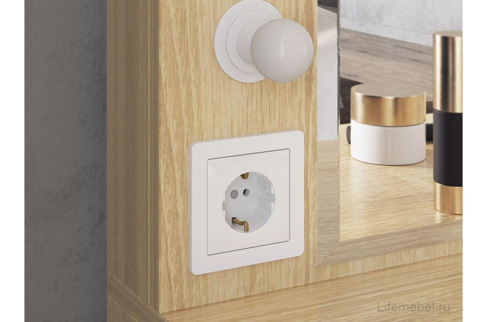 Туалетный столик / Трюмо Зара SMZ-03.1623 дуб сонома / белый