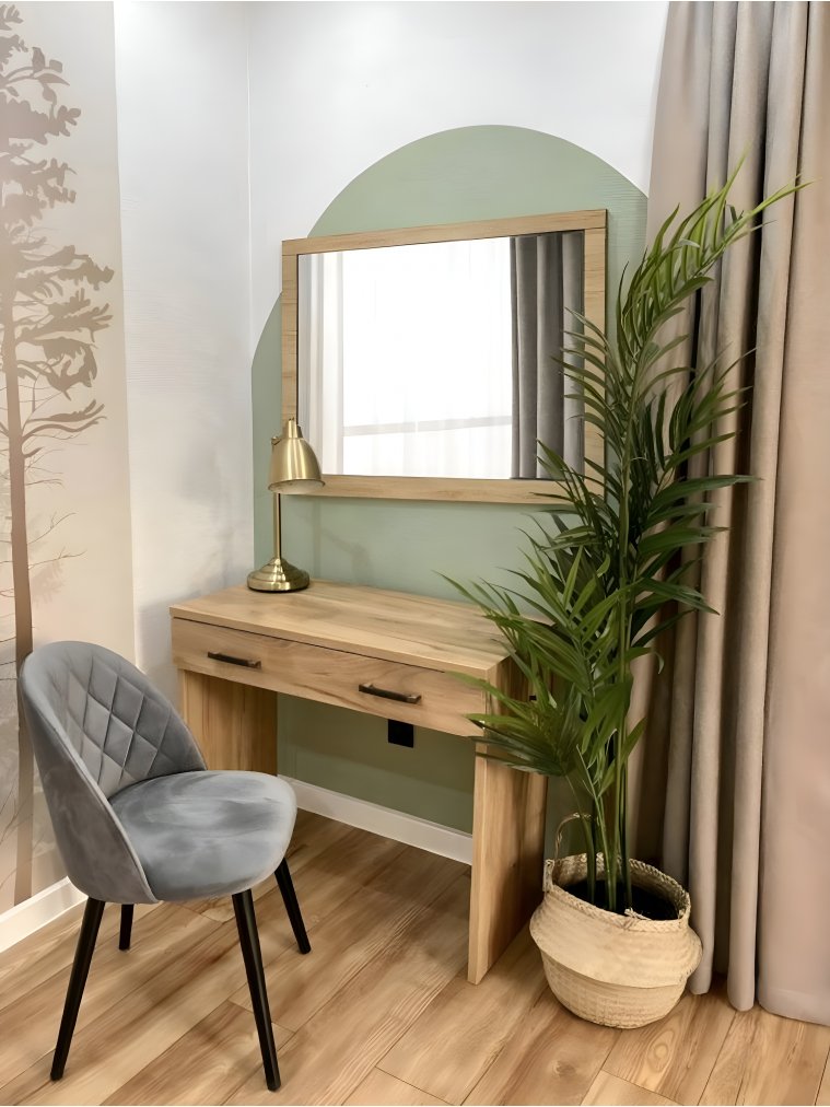 Туалетный столик Виктория ВИ-1851 дуб крафт золотой