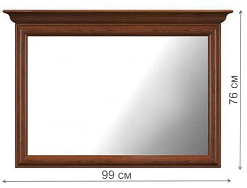 Зеркало Kentaki S132-LUS/90 каштан