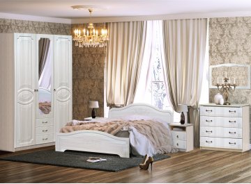 Зеркало Кэт — 6 сандал белый