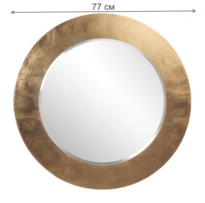 Зеркало Rimini поталь золото