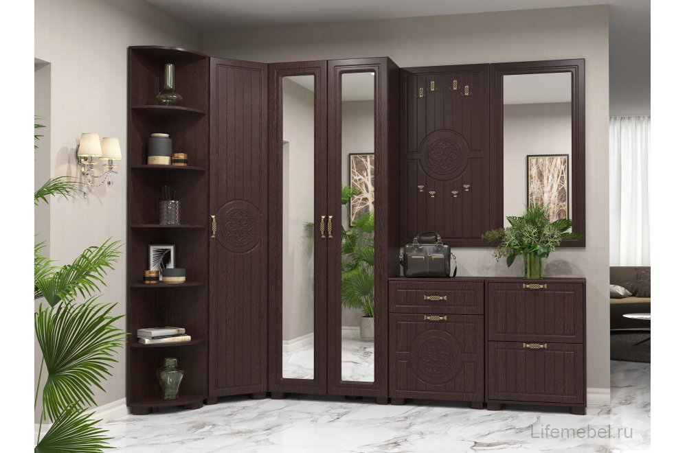 Зеркало Монблан МБ-40 орех шоколадный