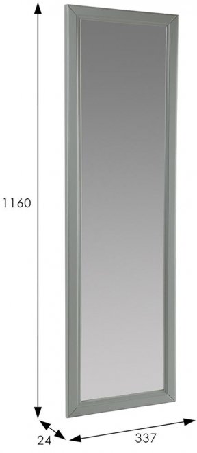 Зеркало настенное Селена серое