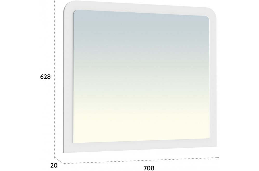 Зеркало ТН-30 белый структурный