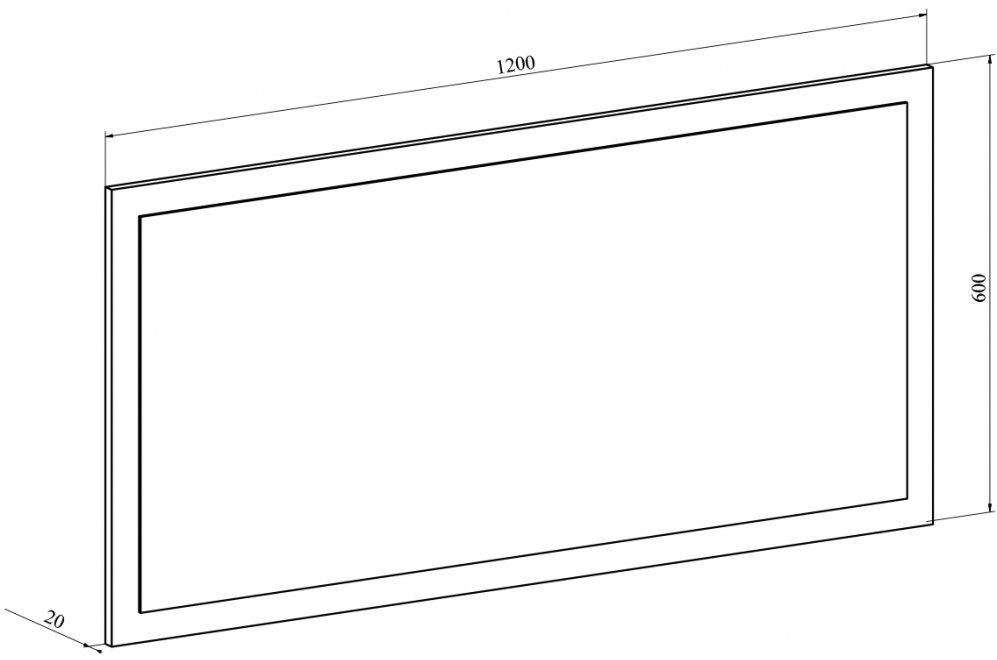 Зеркало Виктория ВИ-19 северное дерево светлое