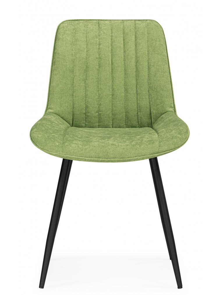 Стул на металлокаркасе Седа К velvet lux 76 / черный