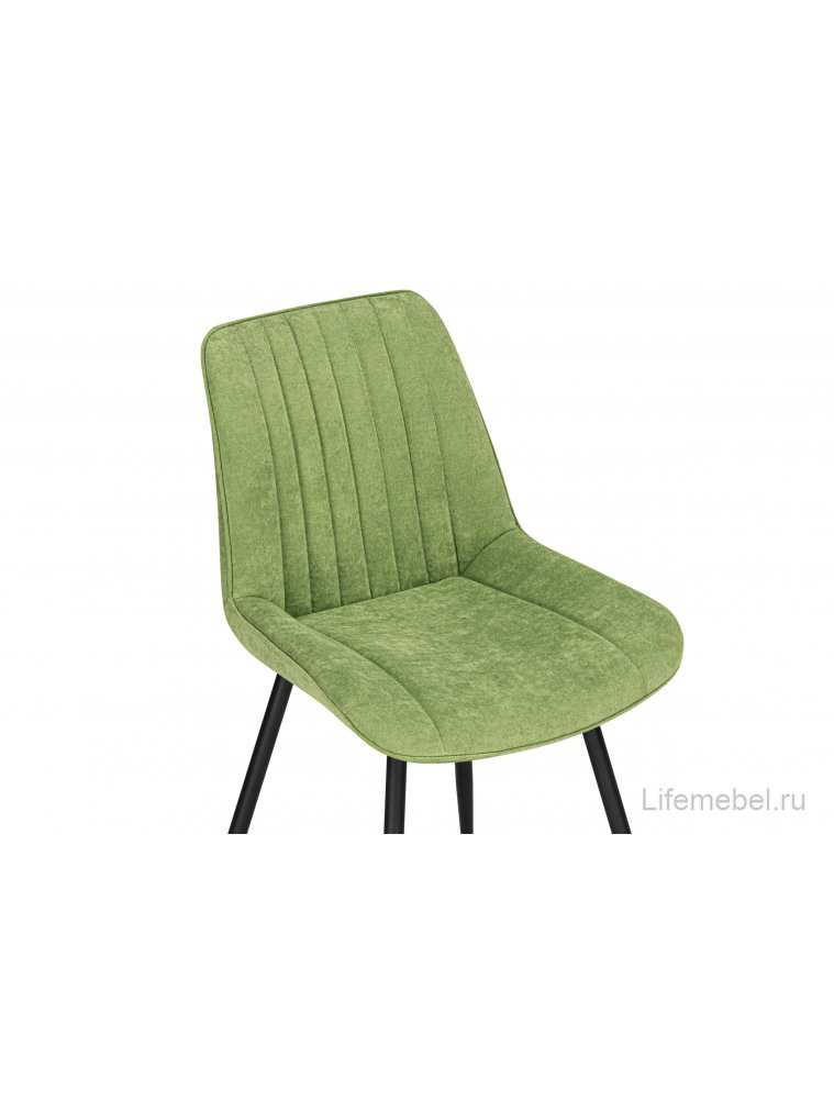 Стул на металлокаркасе Седа К velvet lux 76 / черный