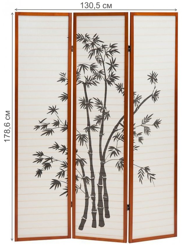 Ширма NY-1033-3 walnut