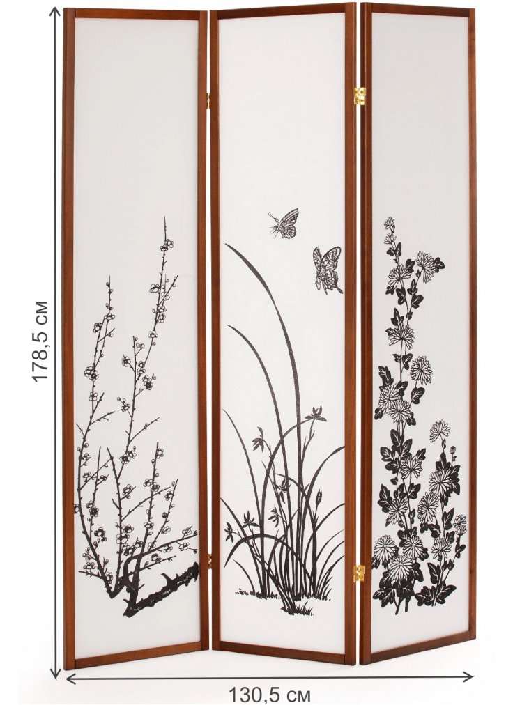 Ширма SN-0012 walnut орех