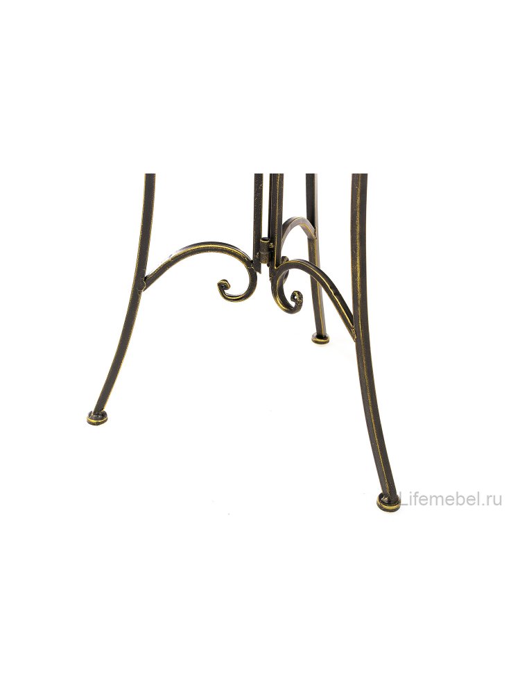 Подставка круглая в виде столика Шарлотт бронза