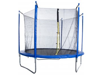 Батут с защитной сеткой AL-in180-blue