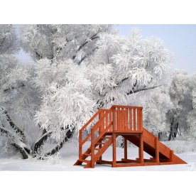 Горка деревянная Урал