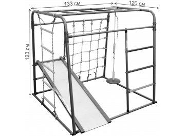 Детский спортивный комплекс для дачи Start baby 1 Плюс синий / радуга