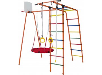 Детский спортивный комплекс для дачи ДСК Формула здоровья Street 1 оранжевый радуга