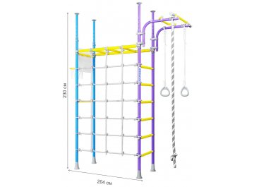 Детский спортивный комплекс для дачи R4 01.40.7.06.490.03.00-66 сиренево / голубой