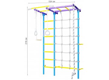 Детский спортивный комплекс для дачи S7 01.31.7.06.410.05.00-68 сиренево-голубой