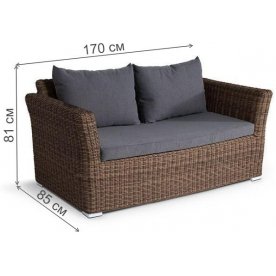 Кофейный комплект из ротанга Мэри Сингл