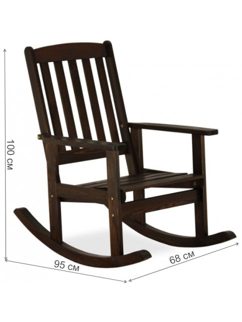 Кресло-качалка Оливер Соло окрашенное 