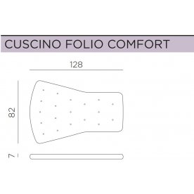 Кресло-качалка пластиковое с подушкой Folio антрацит / бежевый