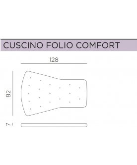 Кресло-качалка пластиковое с подушкой Folio антрацит / зеленый