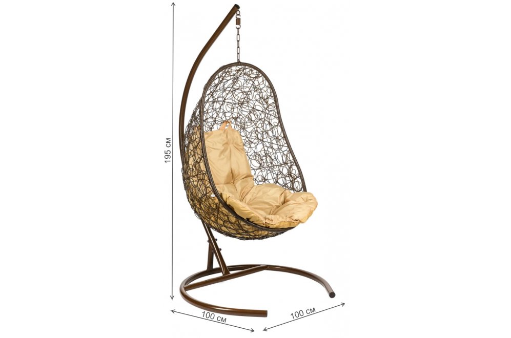 Подвесное кресло Easy Brown 