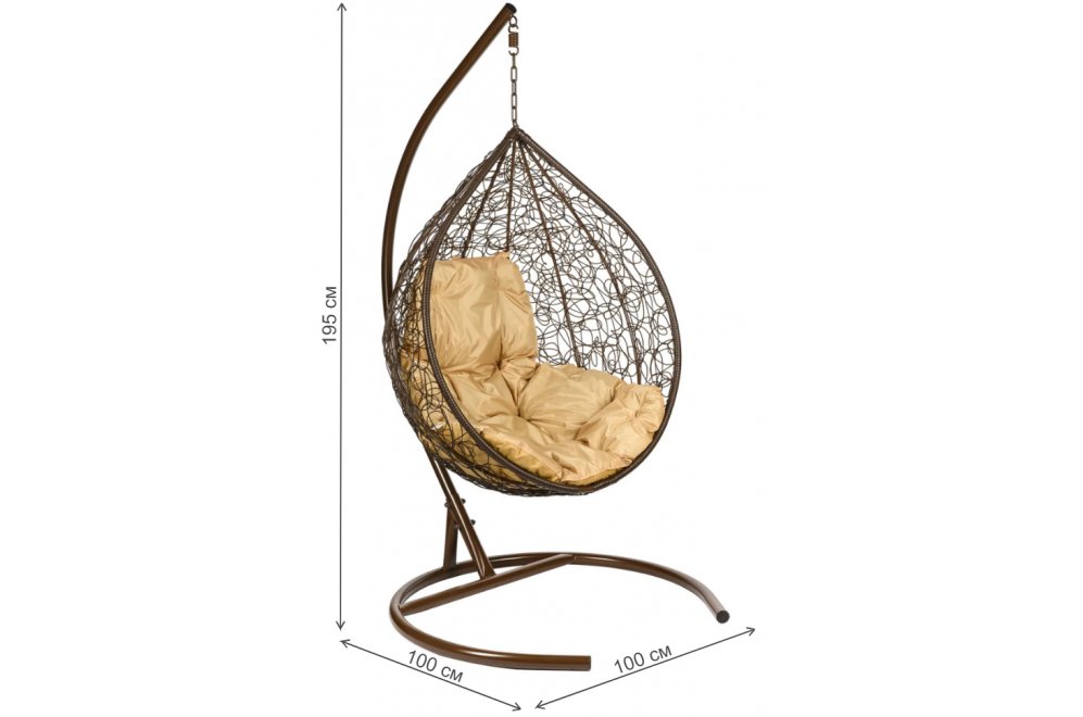 Подвесное кресло Tropica Brown